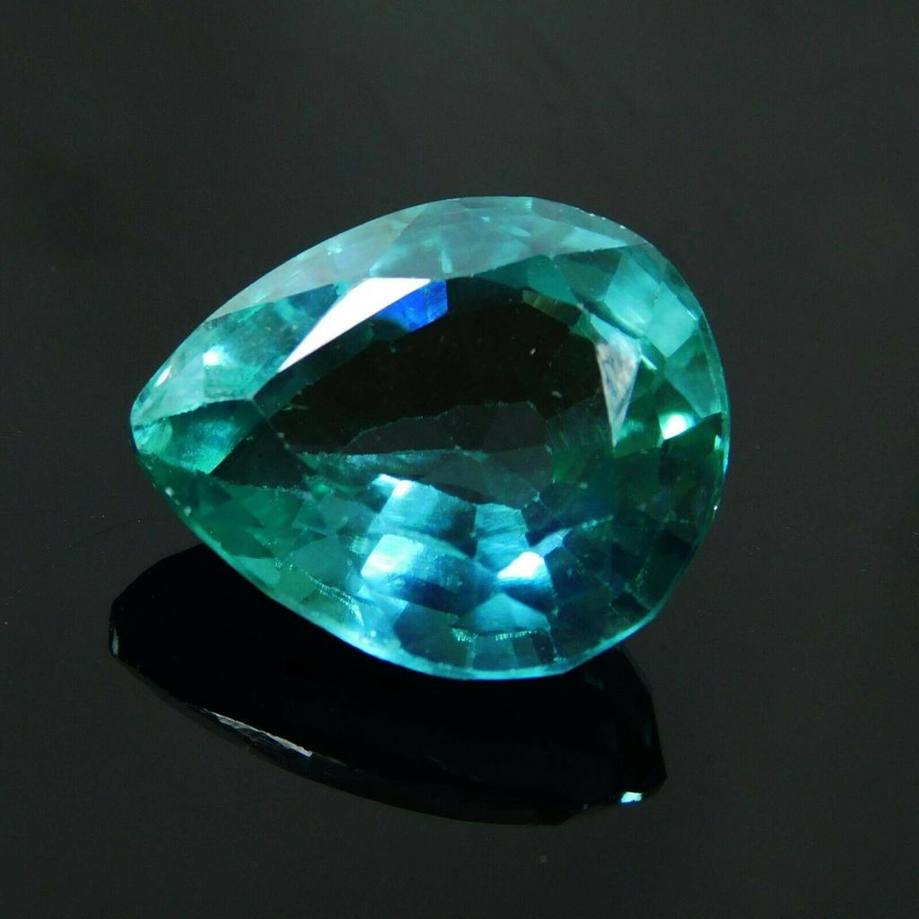 Ring Size CERTIFIED 10 Carat Natural Teal Sapphire Loose Gemstone Pear Cut A1-320