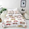 3D Bicycle Rider Duvet Cover Silhouette Bedding Super King Bed Set, Soft Microfiber Comforter Cover Printed with Zipper Closure