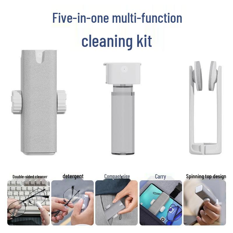 QS22 Multifunktionale Reinigungsset: 22-in-1 Leder-Schwamm & Büro-Handgelenkauflage für Tastatur