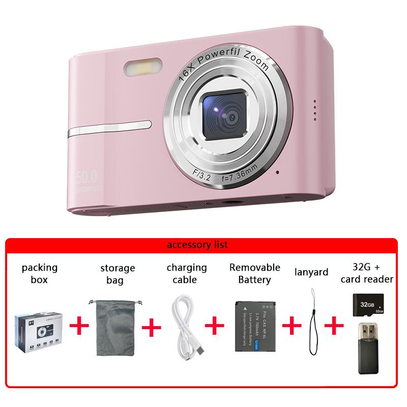 High-Definition Dual CCD Retro Mini SLR Camera for Photos and Videos