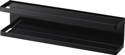 Yamazaki Tower Magnetic Spice Rack for and 40cm W X 8cm D X 10cm 2189 Refrigerators, Supplements, Seasonings, Black, Approx. H,