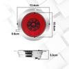 Aoling Truck Tail Lamp Round Trailer Tail Lamp Light Tiger Tail Lamp LED Boat