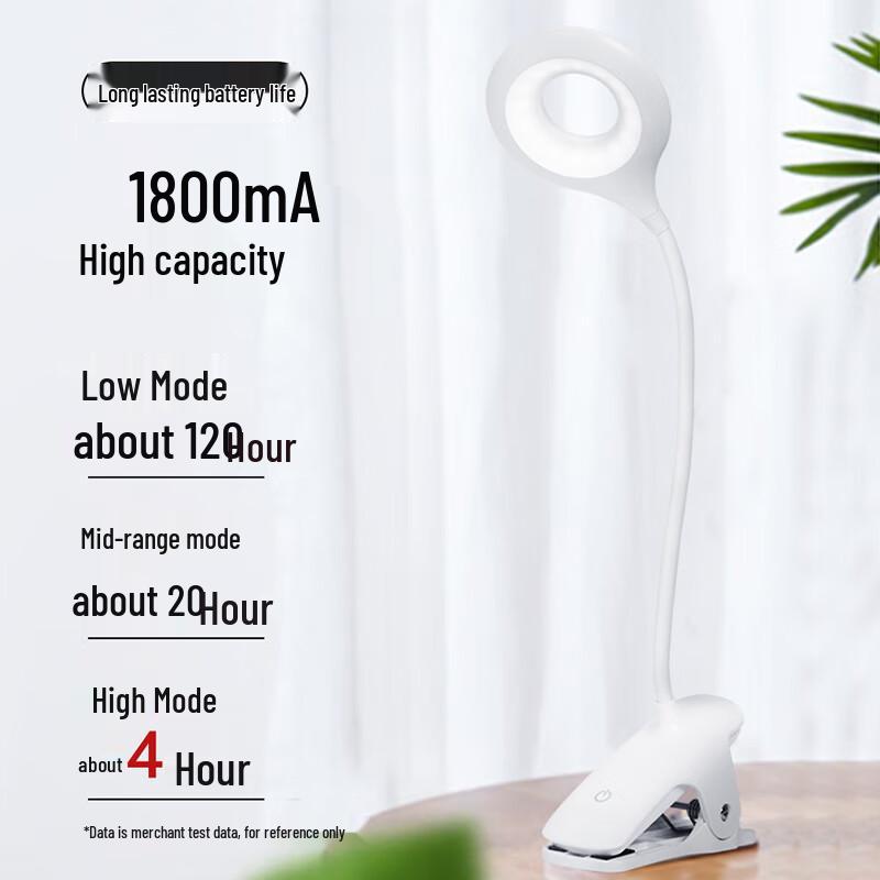 Midea Rechargeable Clip-On LED Desk Lamp