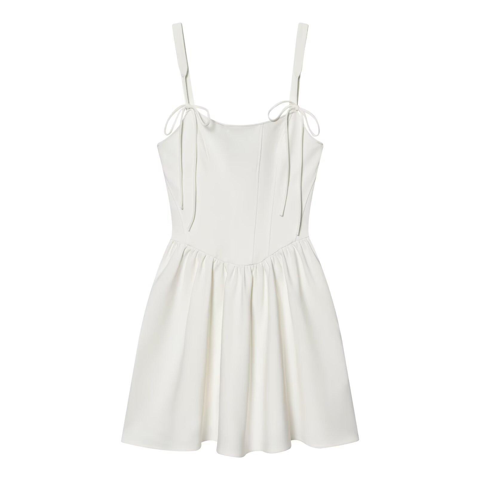 European and American style new women s fashion, fashionable corset-style voluminous dress 2534111 XS белый