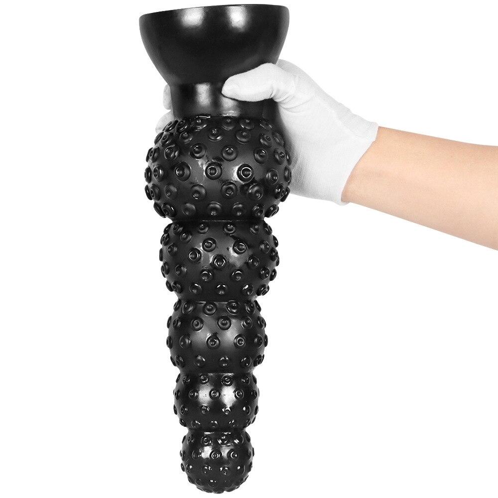 Super Huge Dildo  Sex Toy Strapon Big Black Dick Fisting Femdom BDSM Slave Realistic Anal Plug  Women 's Masturbator
