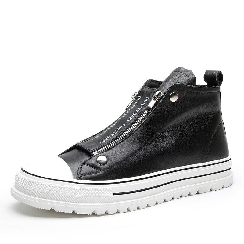 

2025 прямая поставка зимние ботинки Мартина мужские высокие новые корейская версия мода молния тренд повседневная обувь 38