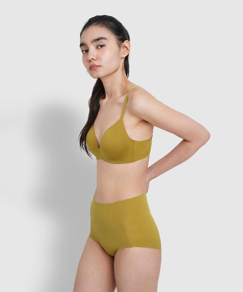Jaju Women'S Perfect No-Line One-Mold Bra_Mustard