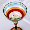 Elegant Margarita Glass Cup Intricate Hand Painted Pattern Colorful Mexicans Cocktail Drinkware For Party Decoration