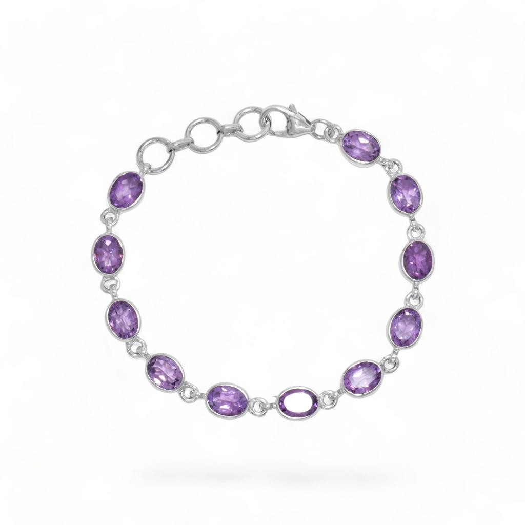 Black Spinel Bracelet: Handmade 925 Sterling Silver Gemstone Jewelry