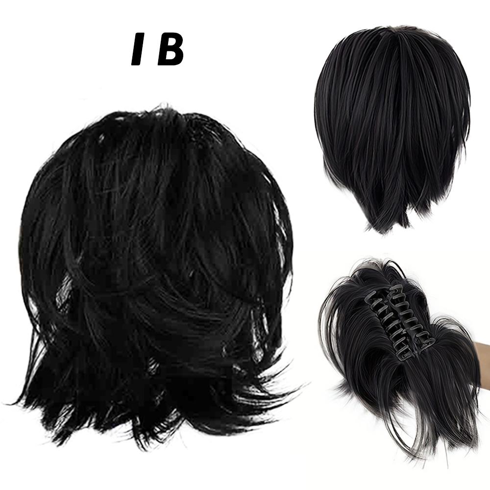 MISS WIG Synthetic Short Wavy Ponytail Extensions Deformation Claw Ponytail Style For Women Daily Party Wear