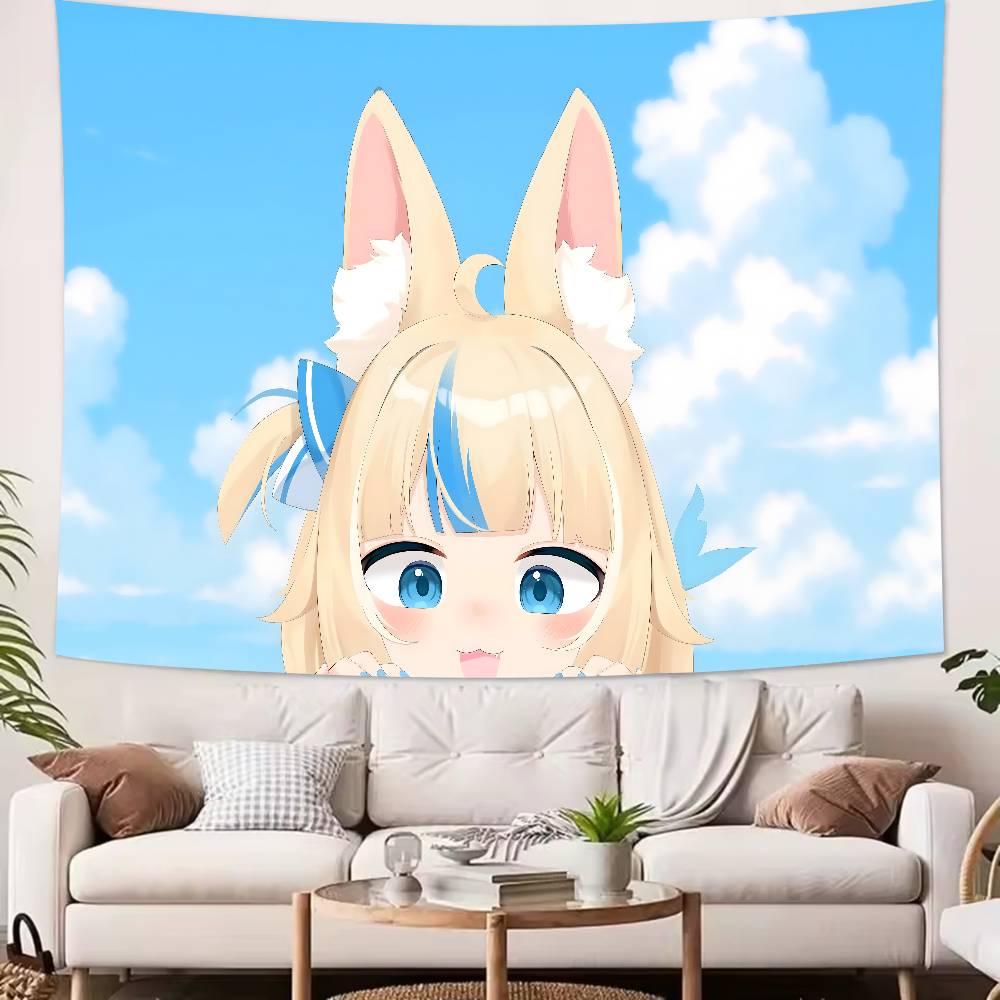 Virtual Artists Kawaii Hot Sameko Saba Tapestry Popular Room Decoration Wall Tapestry Art Room Home Decor Wall Art Decor