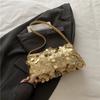 Fashion Lightweight Sequin Shoulder Bags Evening Party Large Capacity Female Handbag Solid Color Tote Bag Women