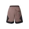Jordan Paris Saint-Germain Collaboration Mesh Splice Drawstring Sports Shorts Men Bottoms Brown DN6149-291