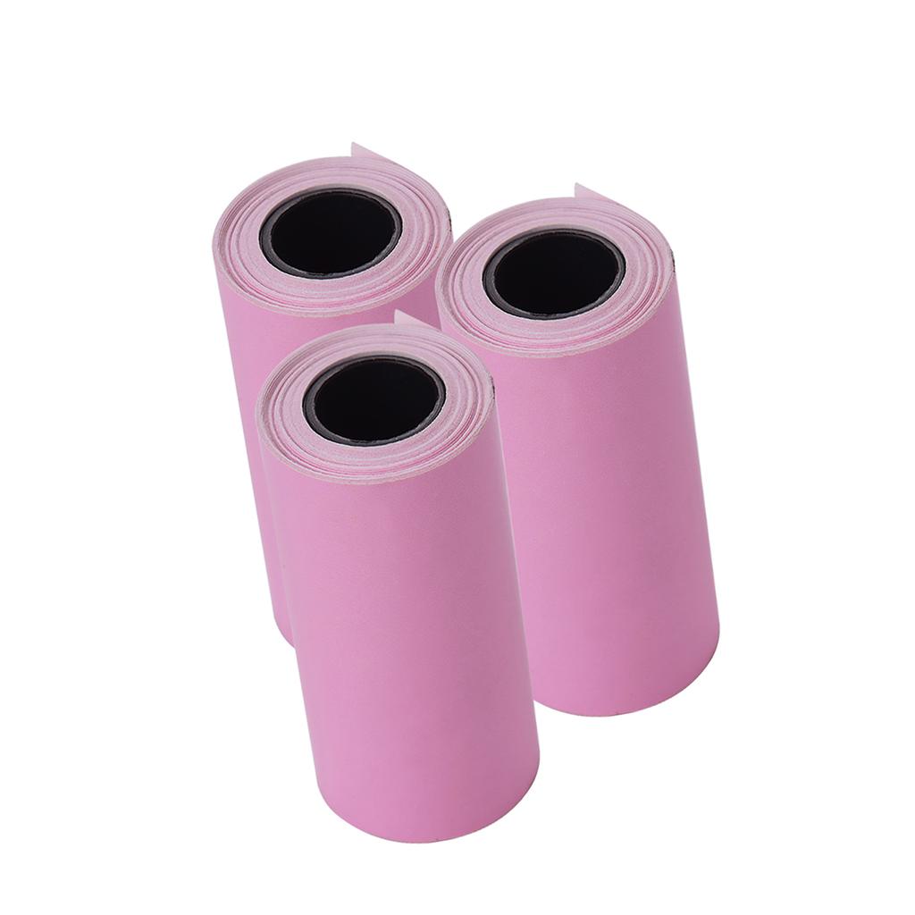 Printable Color Sticker Paper Roll Direct Thermal Paper with Self Adhesive 57*30mm(2.17*1.18in) for PeriPage A6 Pocket