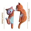 Light Button Sticker 2-Piece 2D Cute Cartoon Decals Cat Outlet Stickers Room Decor For Home Office Kids Room Bedroom Kitchen
