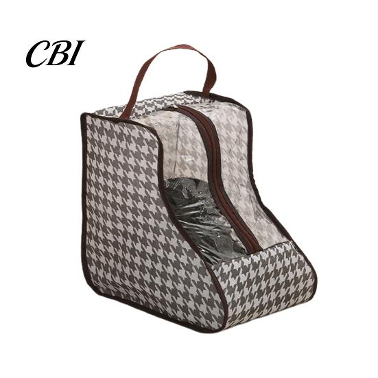Clear PVC Shoe Container Boots Storage Bag with Zipper And Handle, Portable Transparent Dust Closet Solution Proof Organizer, Dust-proof Protective
