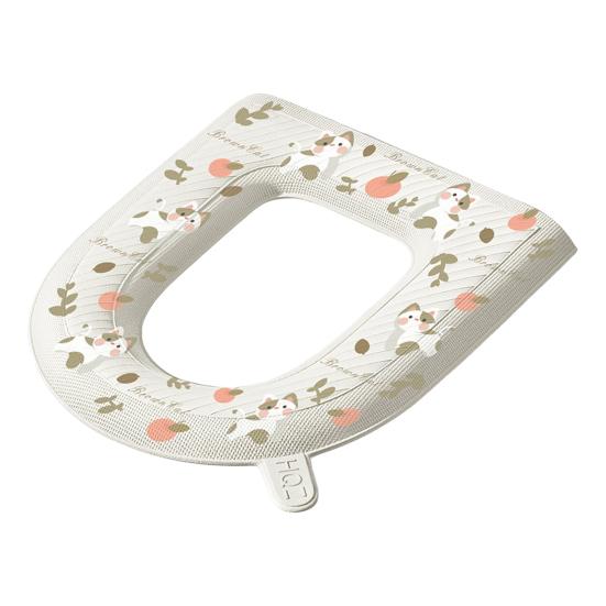 Toilet Seat Cartoon Pattern Tear-Off Easy Clean Non-Slip Cushion Pad Self-adhesive Toilet Seat Bathroom Toilet Seat Cover