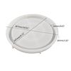 Stripe Round Dish Mold Concrete Casting Mold Flowerpot Base Silicone Mold DIY Gypsum Crafts Tray Tool Easy to Use