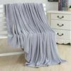 Polyester Soft Warm Solid Color Blanket Sleep Cover Rug for Home Bedroom Bedding