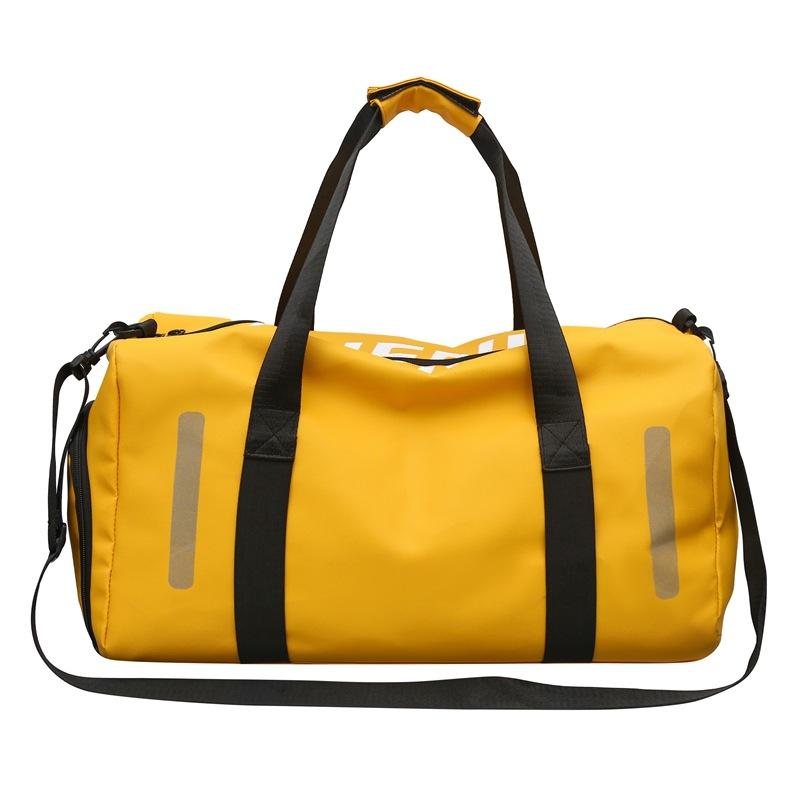 Sports bag trendy couple large-capacity portable travel bag dry and wet separation sleeve pull rod moving fitness bag