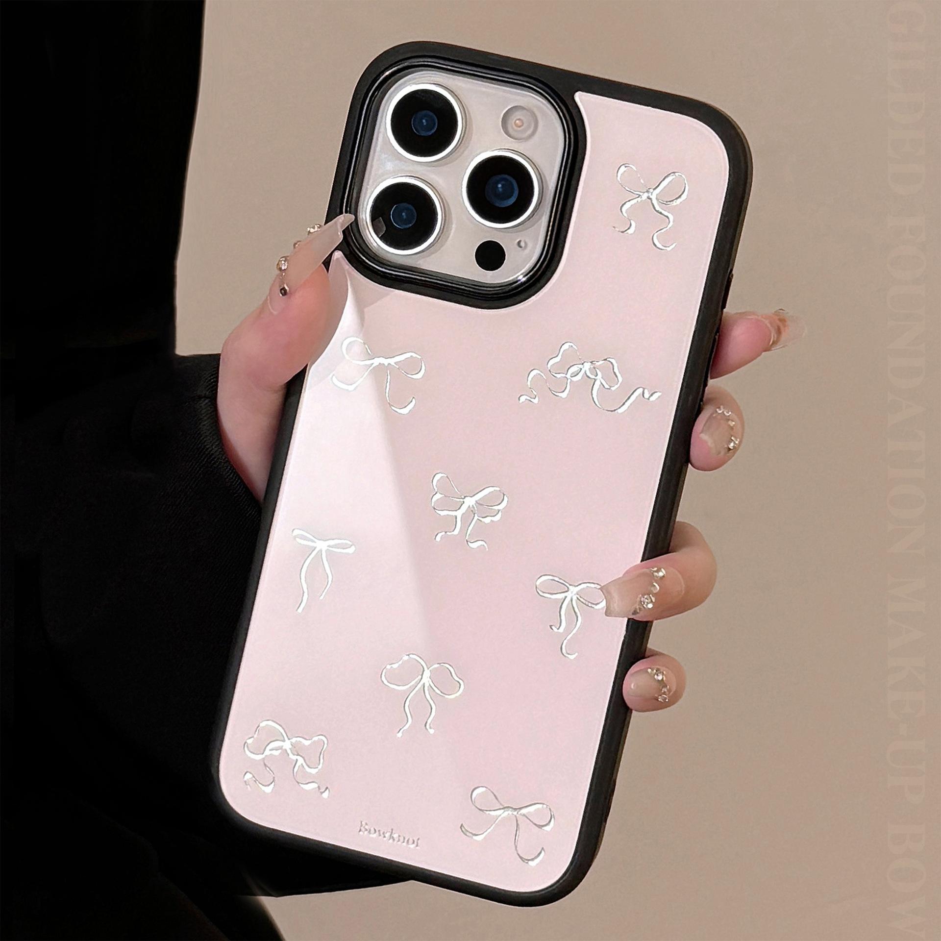 

Art Bow Case for iPhone 13 iPhone 15 iPhone 16 Pro Max iPhone 12