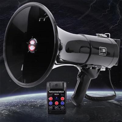 Mégaphone Rechargeable Portatif 50W avec Enregistrement Prise CN (adaptateur inclus)