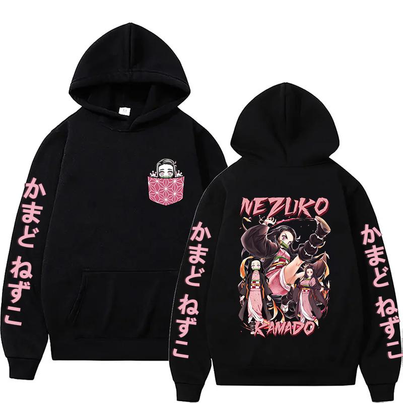 

New Anime Kamado Nezuko Pattern Print Hoodies For Women Fashion Casual Sports Sweatshirts Unisex Pullovers Tops 3XL