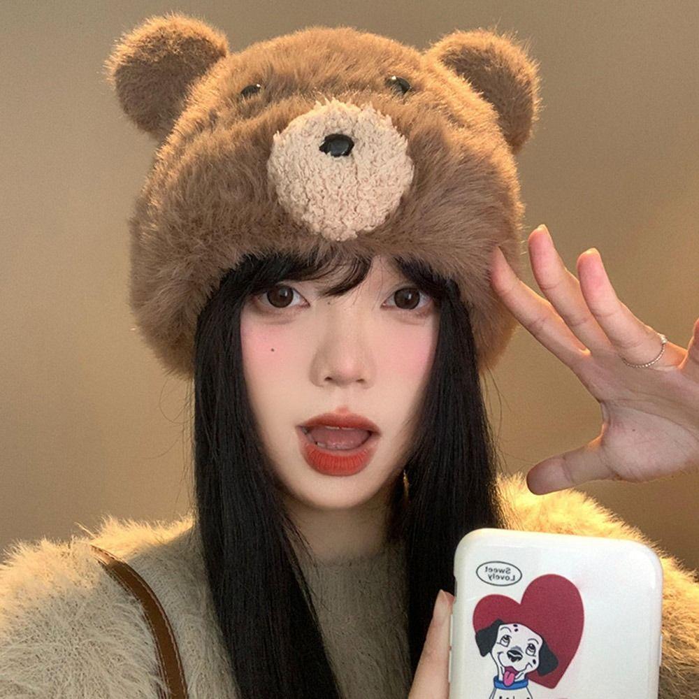 Knitted Knitted Hat Elegant Pullover Hat Outdoor Sports Ear Protection Cap
