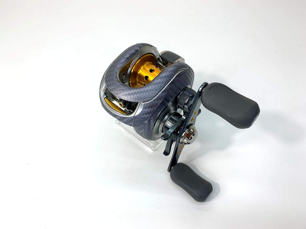 CUSTOM YOROI Custom Decal for 07 Metanium Scratch and Custom Baitcasting Reel SEAT.JP MG, Resistant, (Silver, Left-Handed)