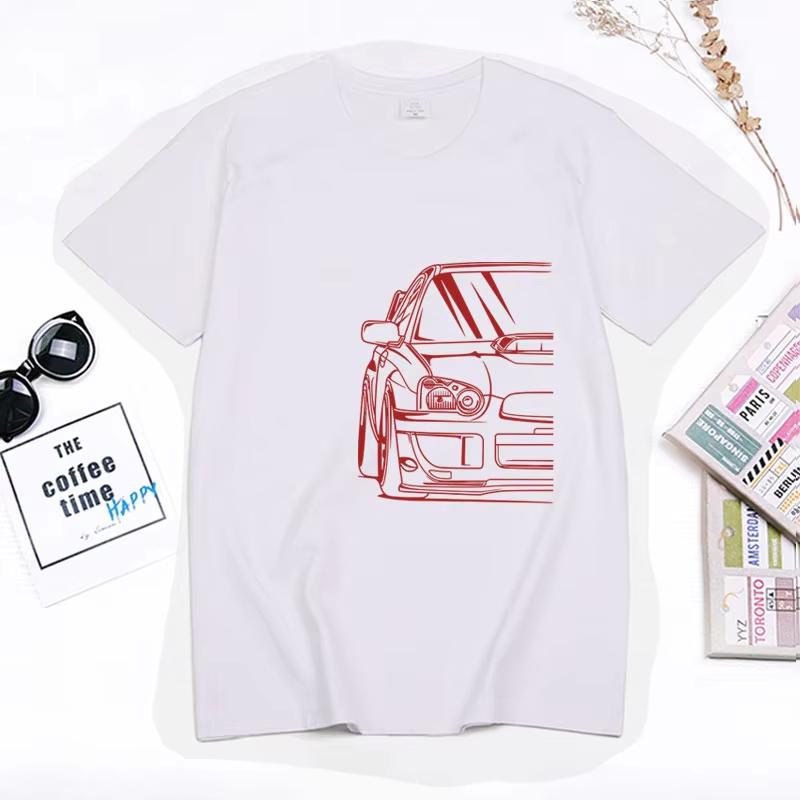 Fashion Hot saleJapanese Classic Car Wrx Sti JDM TUNER CAR APPAREL TURBO SUBIE IMPREZZA AUTOMOTIVE T-SHIRT Cotton O Neck Top Tee