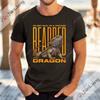 The funny bearded dragon funny Tshirt  this is my happy expression a shortsleeved roundneck streetwear top