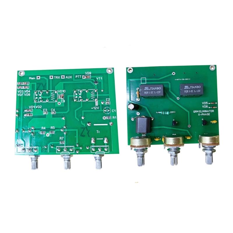 QRM Canceller Eliminator X-Phase 1-30 MHz HF Band PTT Control Finished Eliminator Board Diy Kit for Ham Radio