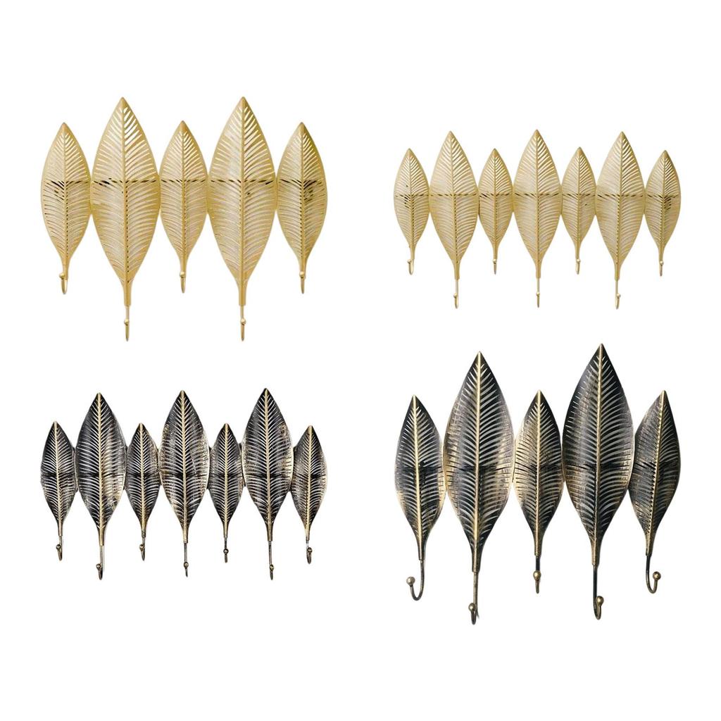 Decorative Leaves Iron Hanger Keys Holder Home Improvement Wall Decoration Coat Hook for