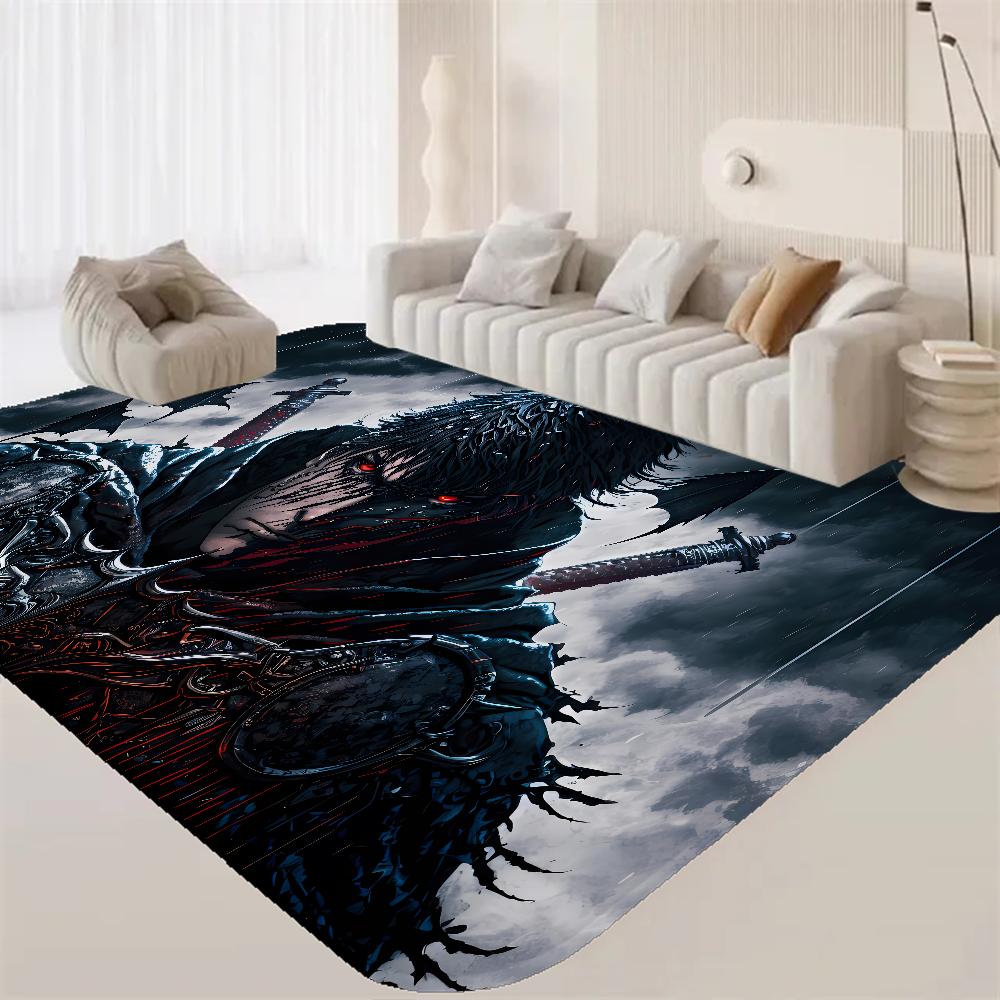 Berserk Guts Hallway Carpet Retro Multiple Choice Living Room Kitchen Rug Non-Slip Welcome Rug