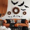 48 PCs Halloween Bats Wall Decor Glow In The Dark Bats Decorations Wall Stickers for Halloween Party Bedroom Window Decorations