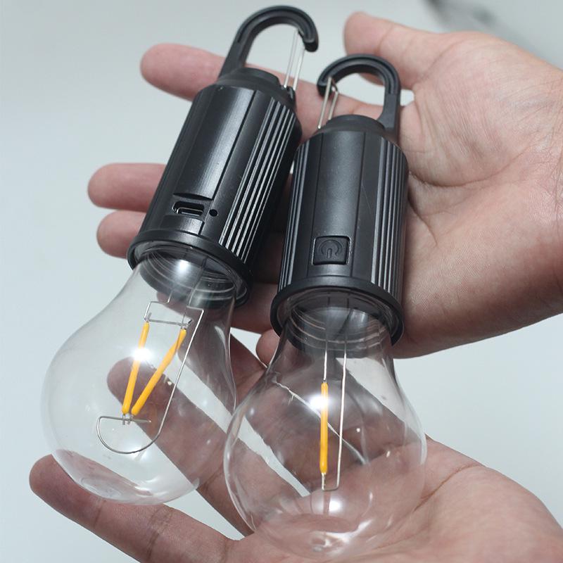 Rechargeable Retro Camping Light with Tungsten Filament