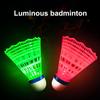 3/6Pcs Luminous Badminton Balls Set, Nylon Sport Badminton, Colorful Light-up Shuttlecocks for Indoor/Outdoor Sports