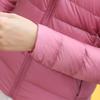 Female Warm Down Jacket Women's Light Down Jacket Short Slim Stand Collar Coat