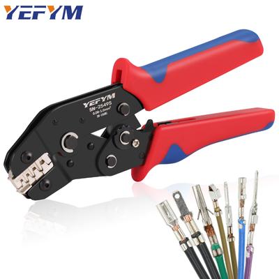 Ratcheting Wire Crimping Tools SN-2549S for JST ZH 1.5mm, PH 2.0mm, XH 2.5mm,  Dupont 2.54mm Pitch Open Barrel Terminals, AWG28-18 (0.08-1.0mm²)