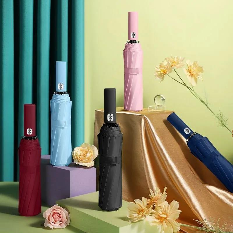 themed Automatic Folding Umbrella for Female Students, Korean - style Oversized Dual - use Sun and Rain Umbrella