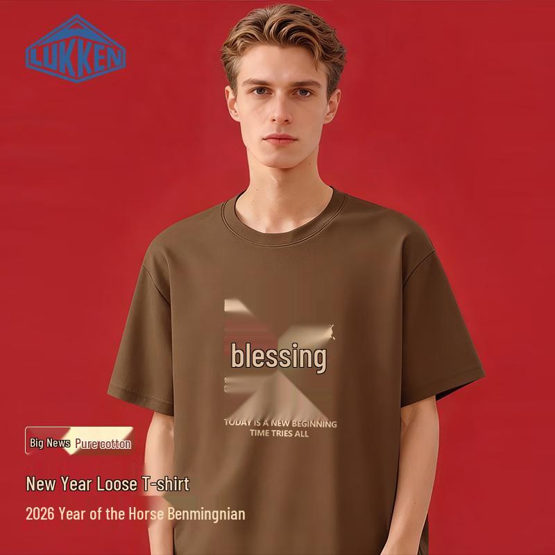 LUKKEN Men s 2026 Year of the Horse Zodiac Cotton T-Shirt 3XL