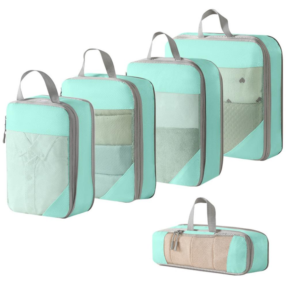 5Pcs Mesh Surface Waterproof Travel Organizer Bag 5 in 1 Set Toiletries Bag  Home