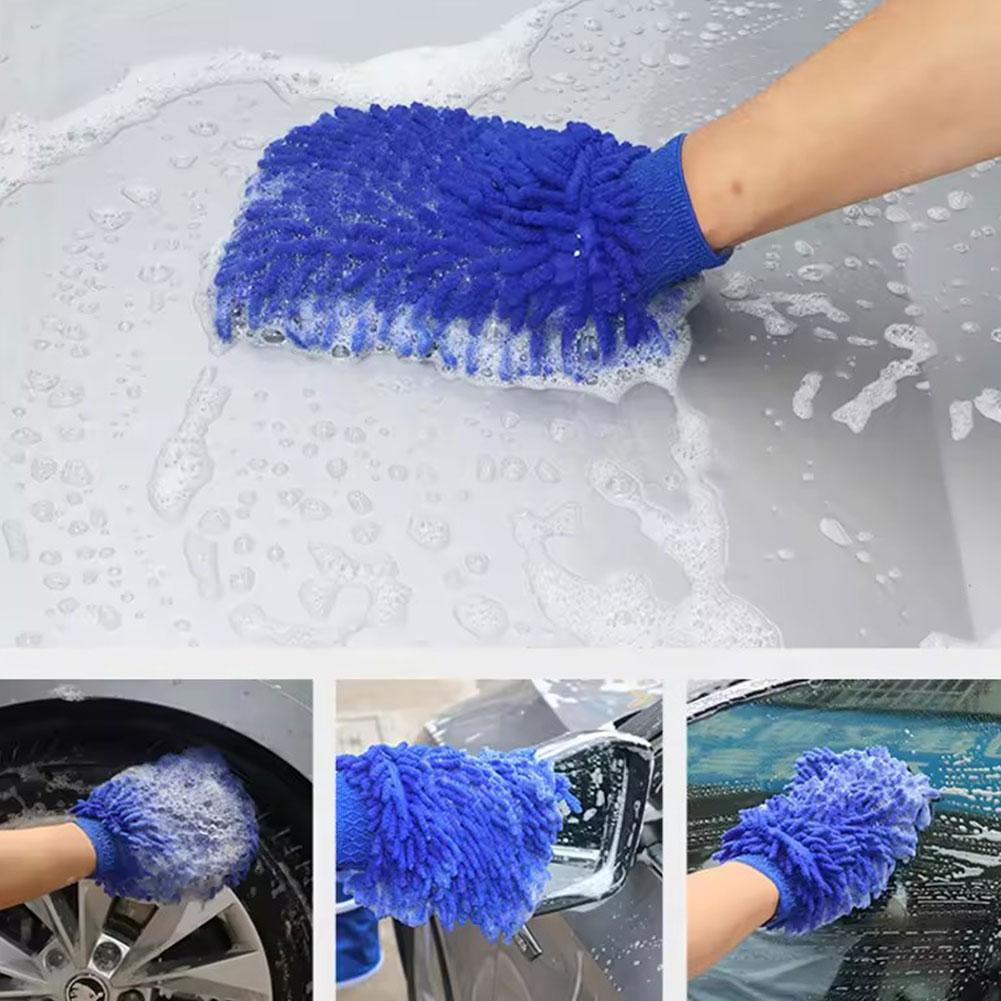 Car Washing Glove Microfiber Auto Dust Washer Mitt Car Cleaning Accessories Care Washing Vehicle Multifunction Clean Tools
