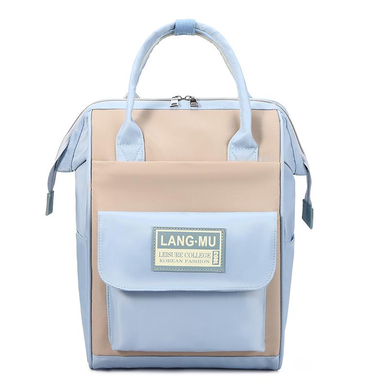 Schoolbag Maternal and Infant Backpack Multifunctional Lightweight Going Out Large Capacity Mommy Bag Mom Bag Maternity Bag Waterproof Storage Bottle