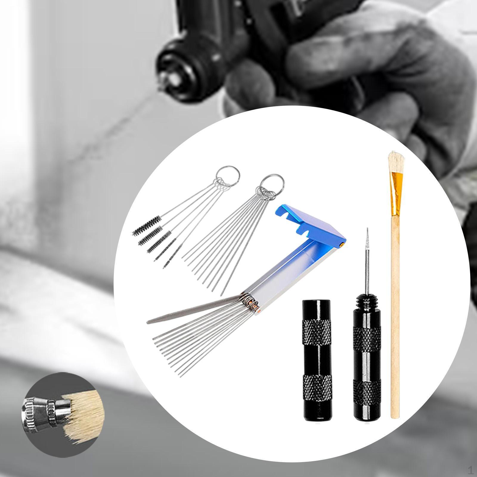 

Набор щеток для чистки аэрографа Очиститель Многоцелевой игольчатый распылитель Гаджеты чёрный