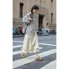 Striped Long-sleeved Shirt Jacket for Women Autumn New Loose Casual Lapel Shirt