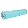120cm Folding Cat Crinkle Tunnel Play Toy with Ball and Hole Kitten Cat Toy Blue