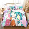 3D Print Monogatari Series Anime Araragi Koyomi Bedding Set Duvet Cover Sheet Pillowcase Soft Quilt Cover Full Queen King Size