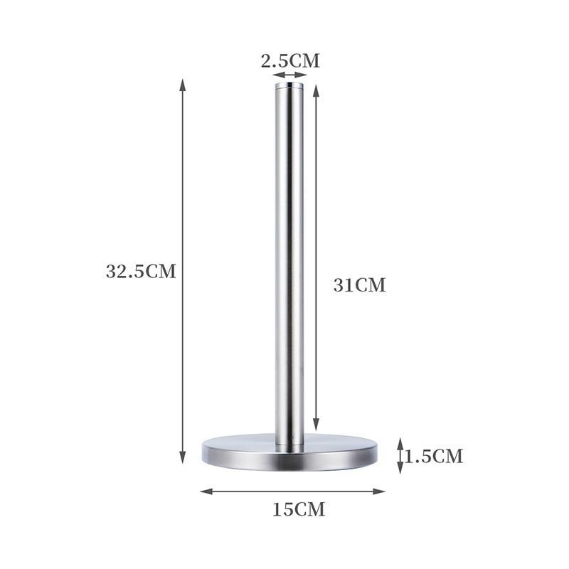 Stainless Steel Kitchen Paper Towel Holder With Double Rod For Modern Kitchen Decor