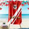 Name Custom Brentford FC Print Beach Towel, Large Soft Quick Dry Towel for Beach Camping Swimming